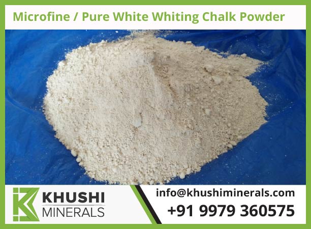 Microfine Pure White Whiting Chalk Power | Khushi Minerals